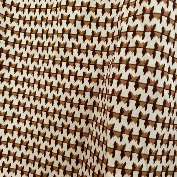 SHEIN Allover Print Split Sleeve Mock Neck Blouse - Picture 5 of 5